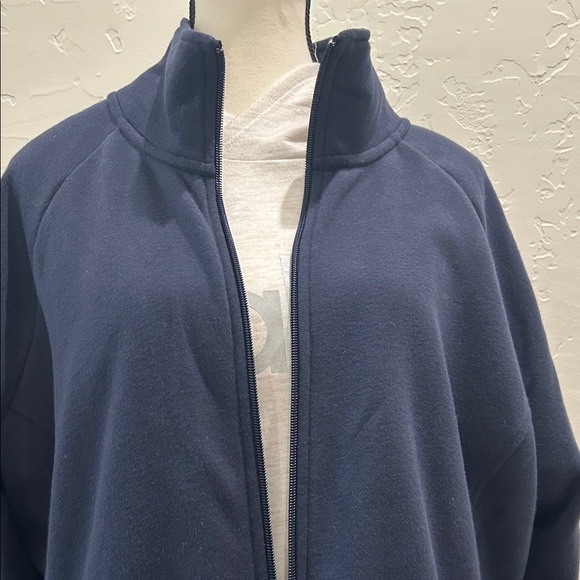 Saint John’s Bay Navy Blue Zip-Up Jacket. PT - Picture 2 of 6